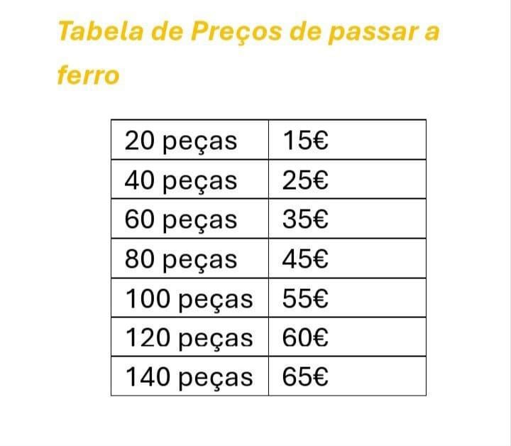 Passo a ferro  em casa
