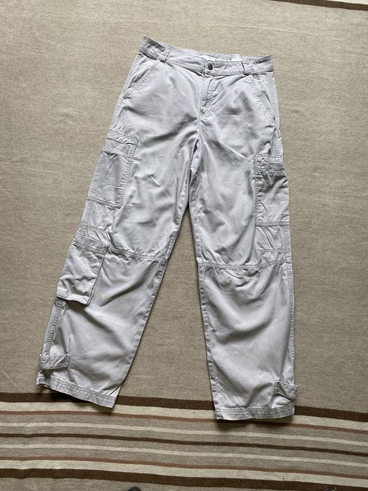 Карго широкі штани H&S білі без плям