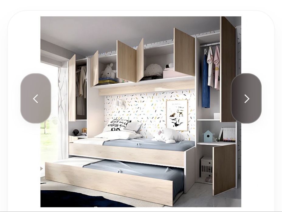 Quarto crianca com 2 camas 90* 200
