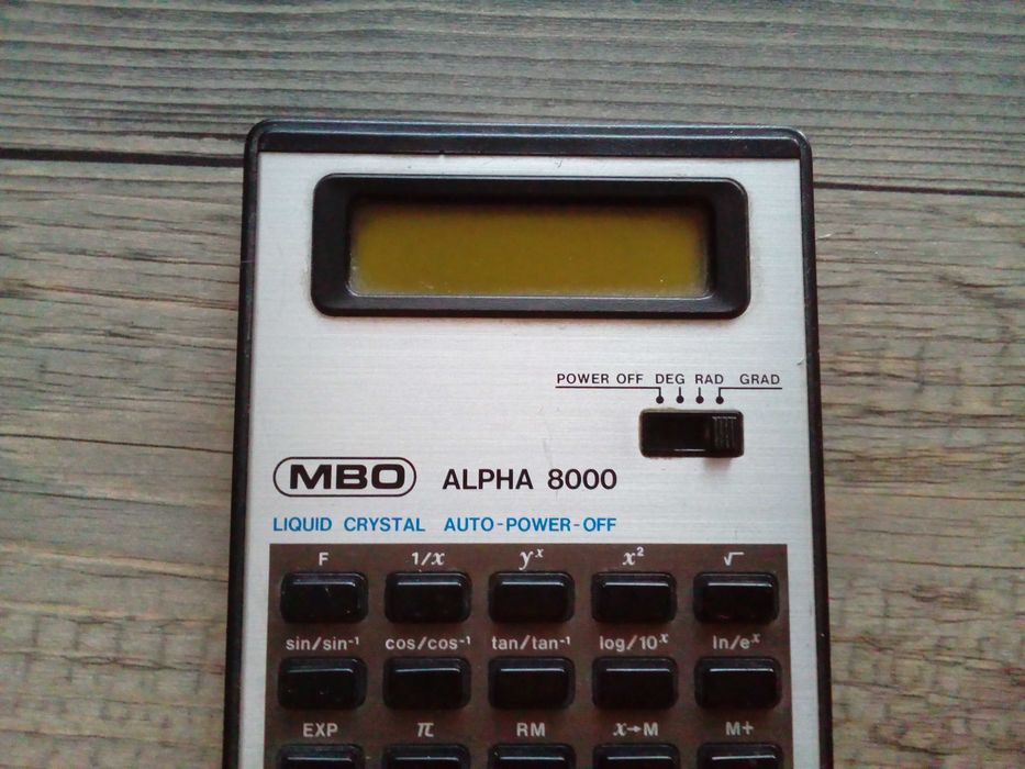 kalkulator mbo alpha 8000, Made in Japan