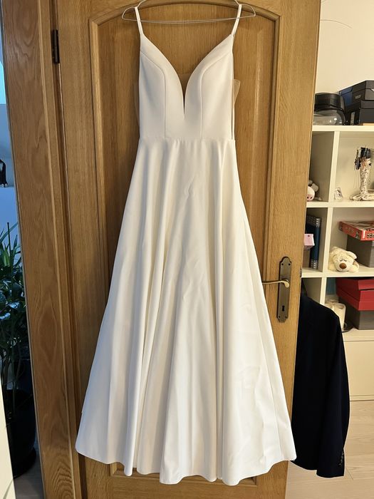 Suknia ślubna ecru S