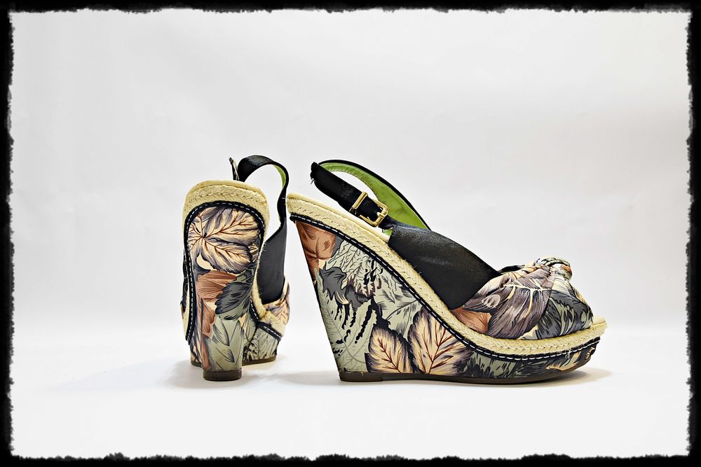 JENNIFER, śliczne koturny, wysokie, na korku, rozmiar 39