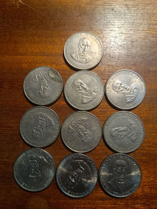Moedas comemorativas de 25 escudos, 1977 Falecimento de Alexandre H.