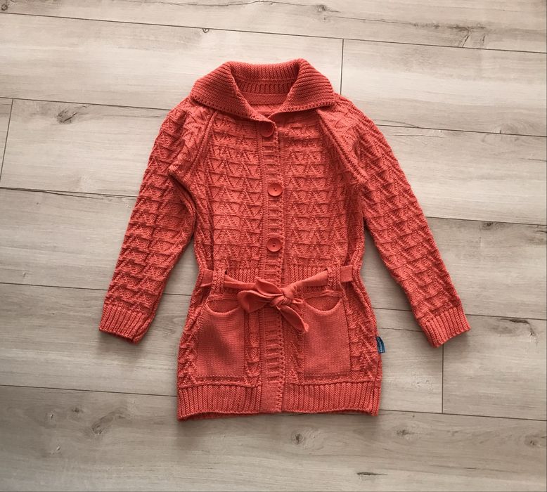 Теплий джемпр, кофта для дівчинки на ріст 122/128