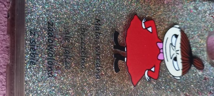 Etui pływające case Samsung A6+ z brokatem