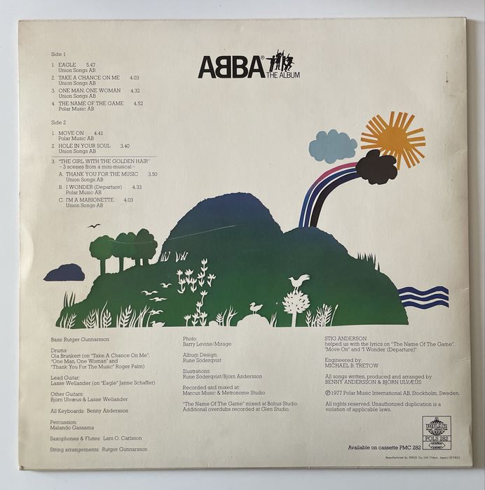 ABBA - The Album JAPAN LP 1977 Polar GATEFOLD