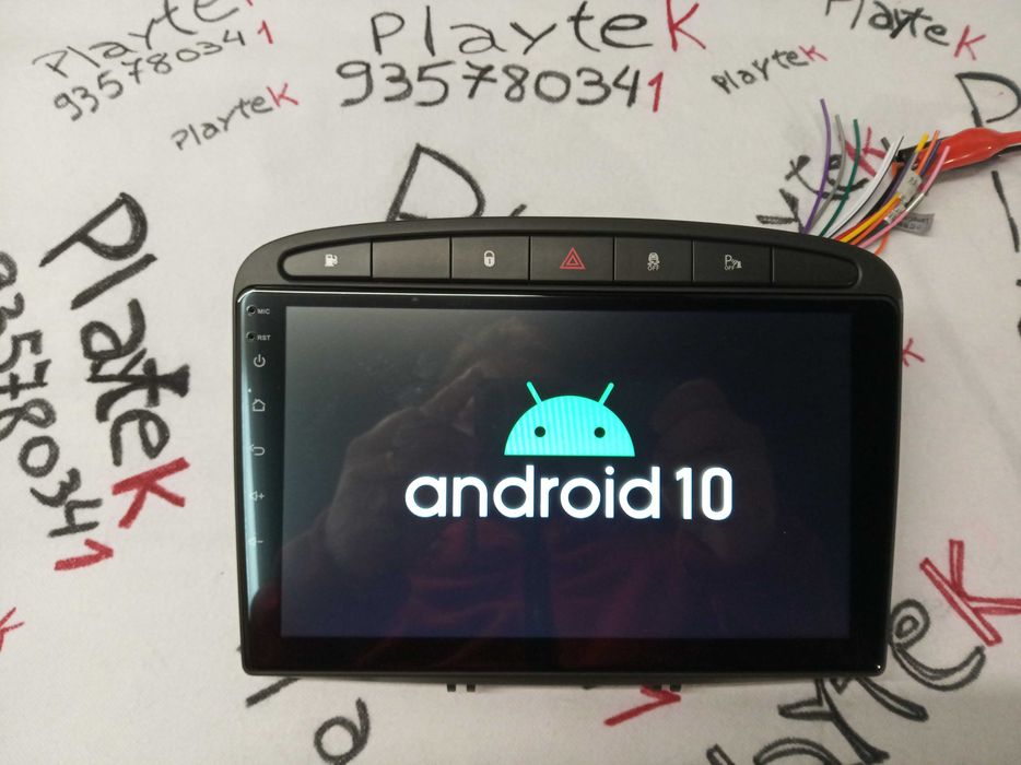 Rádio PEUGEOT 308 408 - Android 13  – 2 DIN GPS WIFI - Novo Garantia