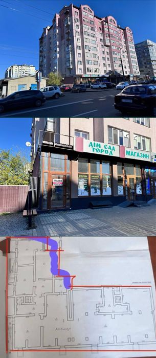 ВЛАСНИК !  Продам приміщення великої площі 560 мкв за ціною $196/ мкв . КАСКАД .Симоненка 31 .