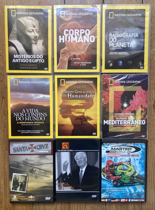 DVD ORIGINAIS (3,5€) Clássicos, National Geo, M16/18..