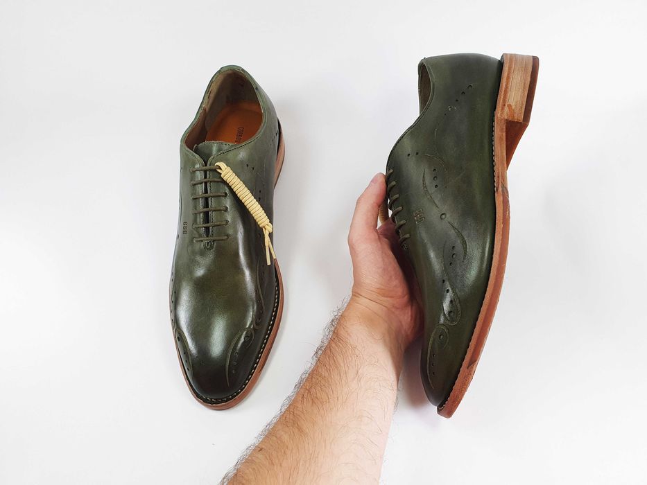Мужские туфли GORDON & BROS 44 29 см 10 UK зеленые