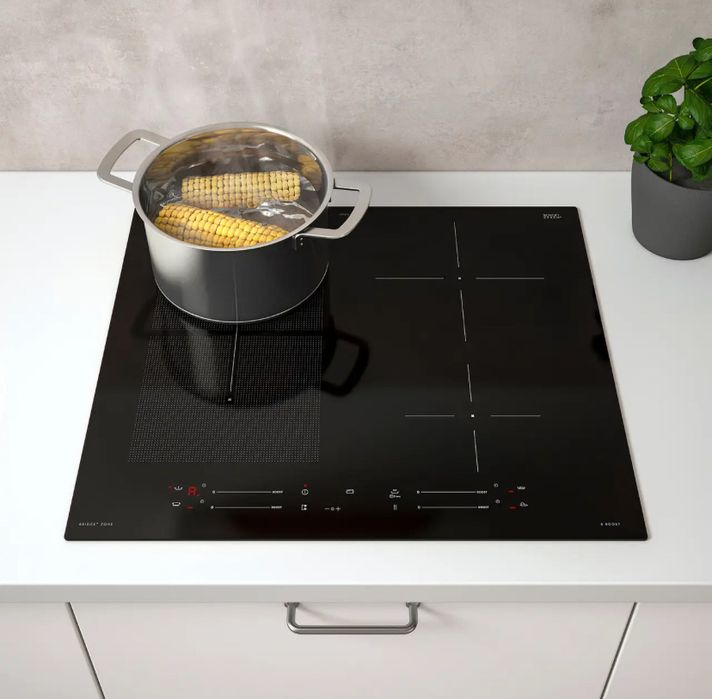 SMAKLIG Płyta indukcyjna, IKEA 500 czarny, 59 cm