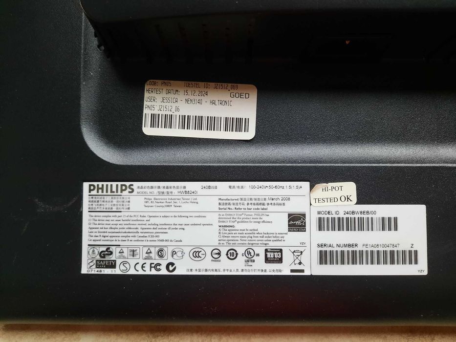 Монитор 24 PHILIPS 240BW (1920x1200)