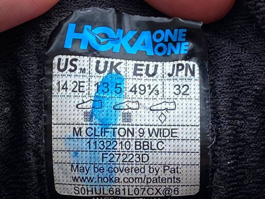 Бігові кросівки Hoka Clifton 9, 49 / 32 см