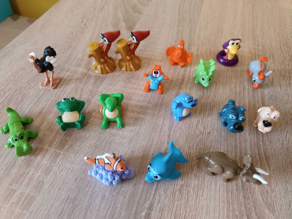 Figurki z Kinder niespodzianki, Sponge Bob, zwierzątka, Kung Fu Panda