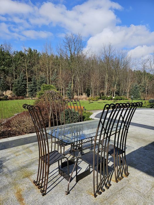 Artystyczne kute meble ogrodowe/salonowe