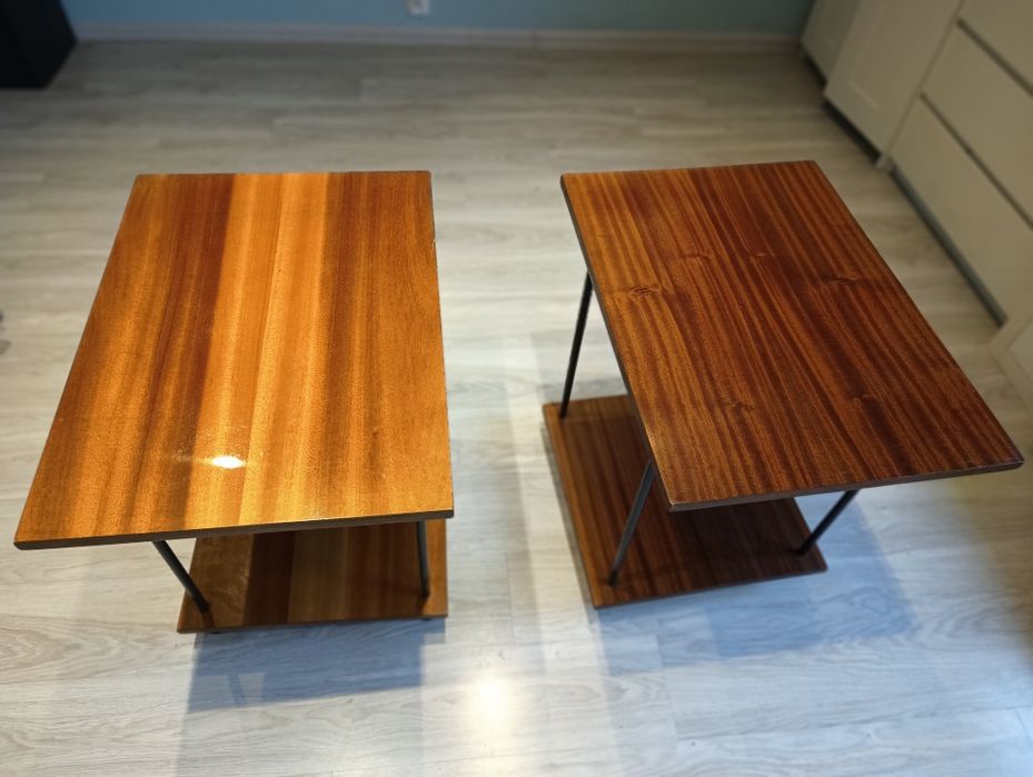 Stolik RTV stół PRL Vintage fajny oryginalny stan 2 szt