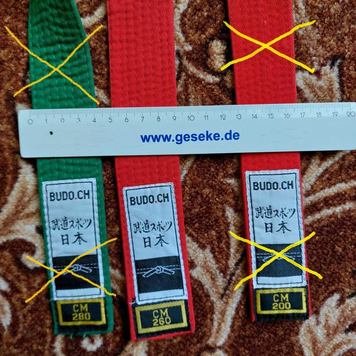 Пояс для кимоно карате единоборств для східних єдиноборств Budo.ch