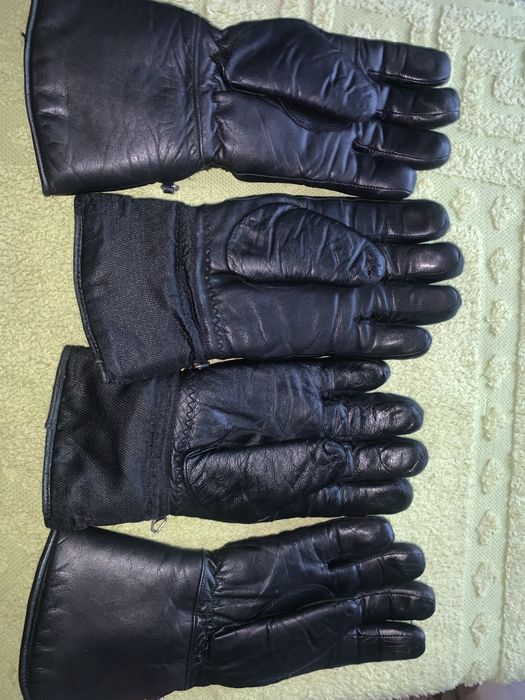 Перчатки кожаные  комбинированные