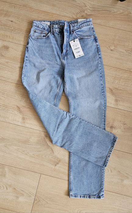 Zara jeansy Comfort Straight 40 • wysoki stan • metka