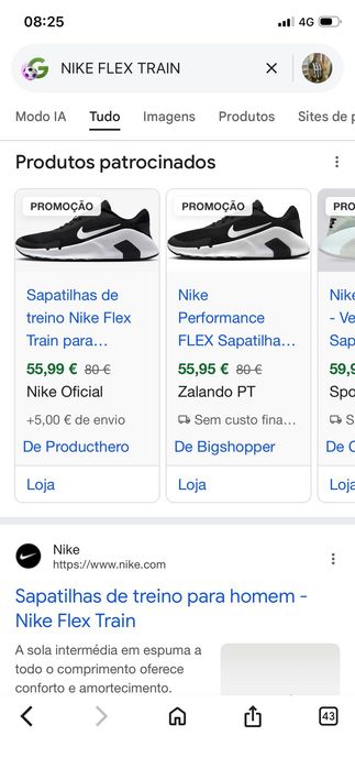 Nike como novos