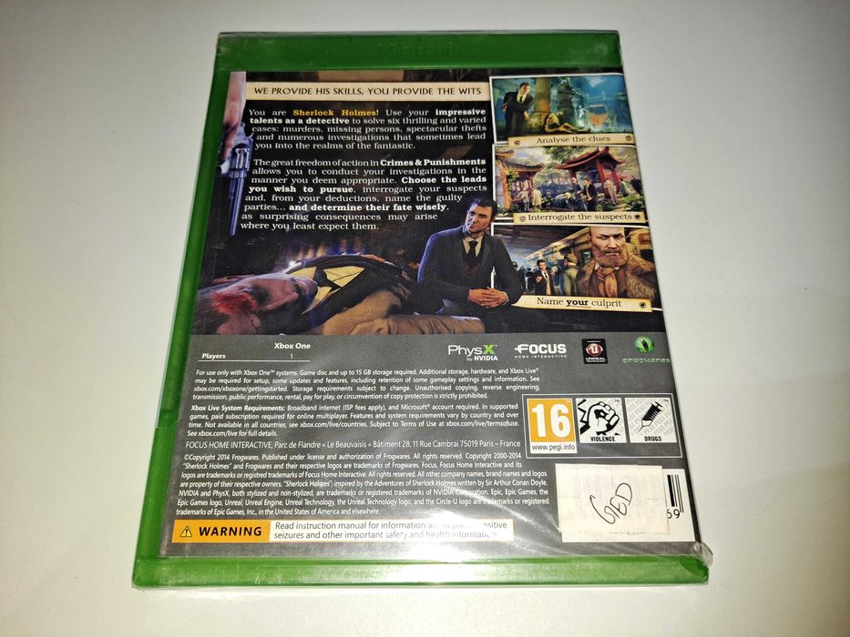 Crimes & Punishments Sherlock Holmes [Nowa] Xbox One