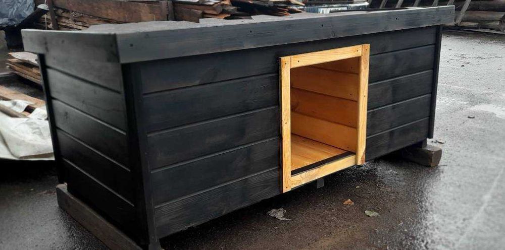 Дерев'яна будка. Собачі будки. Будка для собаки. Будка утепленна.