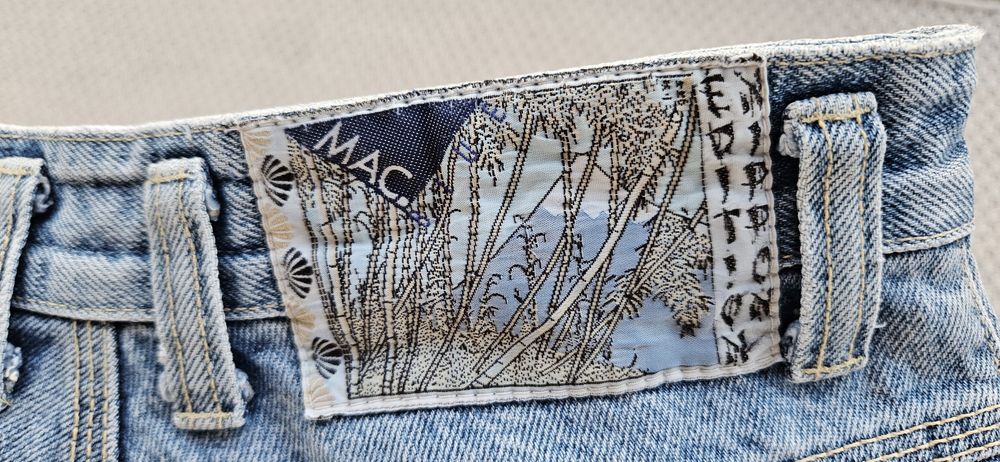 Spodenki dżinsowe krotkie 38 / 10 / M jasne vintage jeans bermudy old