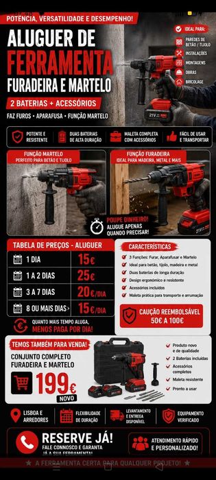Aluguer Escadas e Outros equipamentos.Oportunidades