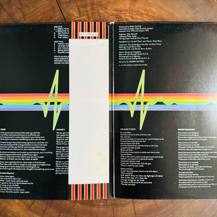 Pink Floyd	Dark Side Of The Moon	EX-/EX+	Japan Obi LP	1974	Emi	EMS-803