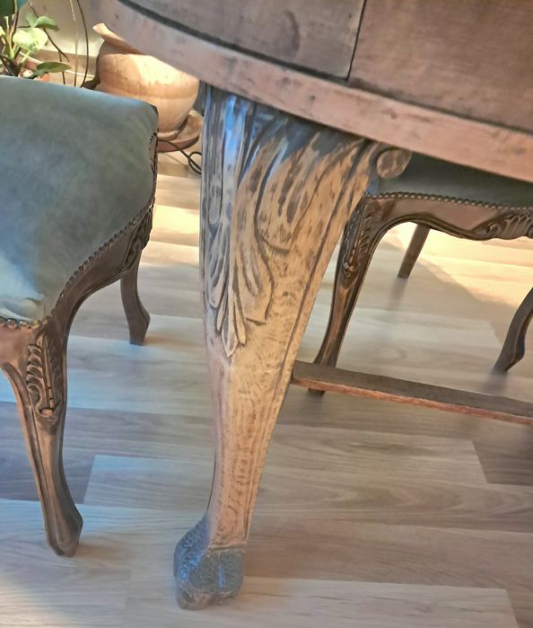 Komplet mebli dębowy Neorokoko antyk