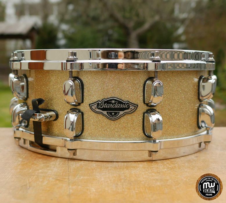 ‼️ Werbel Tama Starclassic Bubinga/Birch 14" x 5,5" Gold Sparkle ‼️