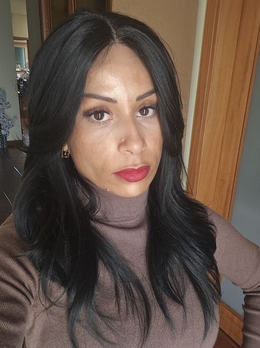 Lace front realista ao cabelo humano