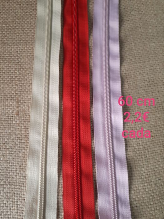 Fechos de vários tamanhos ver fotos