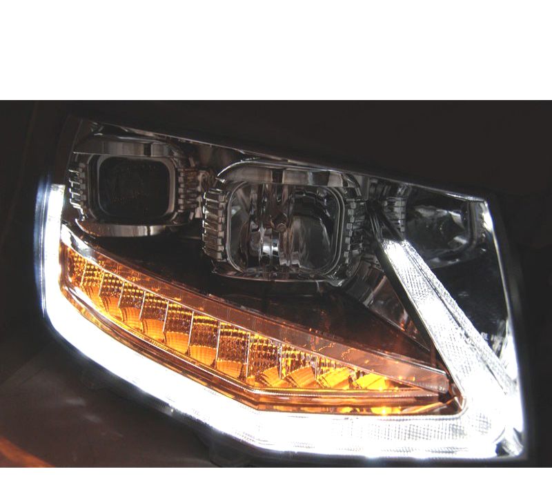 CONJUNTO DE FARÓIS VOLKSWAGEN VW T6 15-19 TRU DRL COM INDICADORES LEDS DINÂMICOS CRISTAL