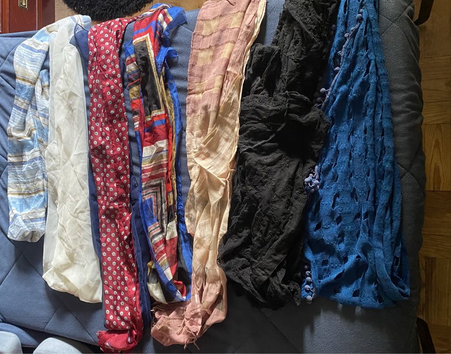 Conjunto 7 lenços de senhora