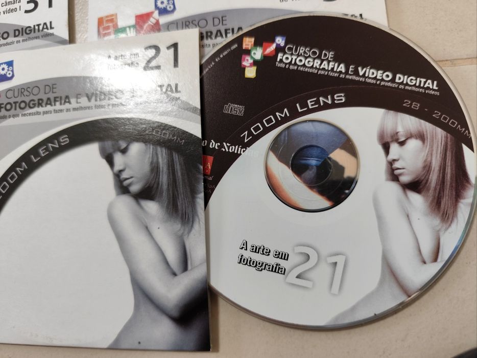 Curso de Fotografia em CD Rom (32 CDs) com Revista