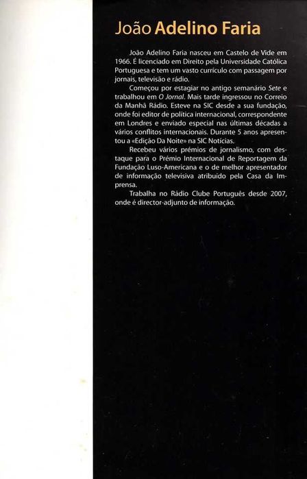 Livro 'Conversas com João Adelino Faria de Daniel Sampaio '