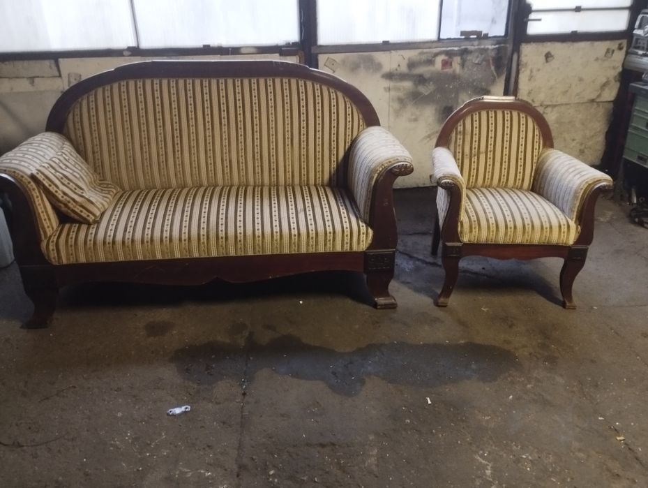 Sofa i fotel Biedermeier