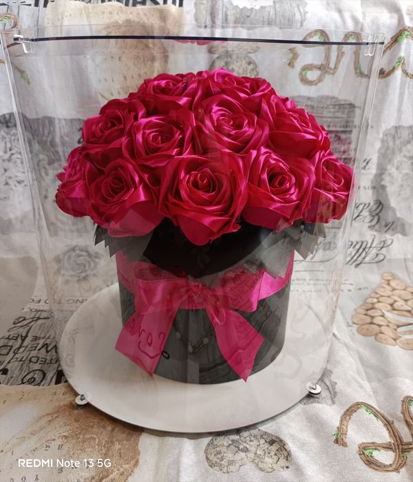 Букети з атласної стрічки.