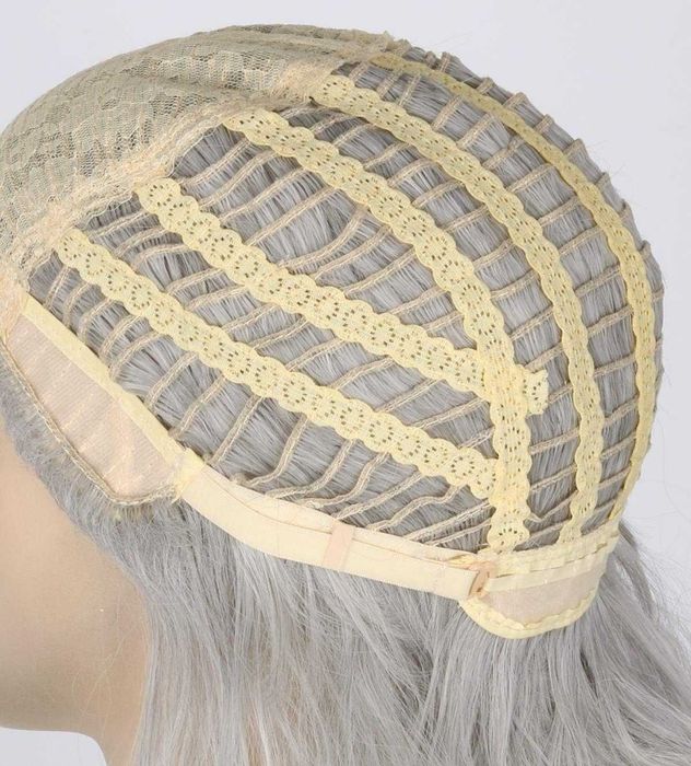 Topcosplay peruka włosy długie jasny siwy Geralt z RIwii