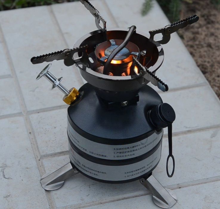 Бензиновий універсальний туристичний примус піч BRS-12A