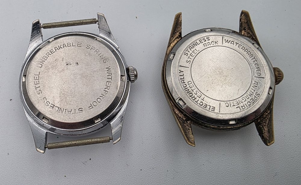 2 zegarki męskie Kings i Mortima nakręcane mechaniczne