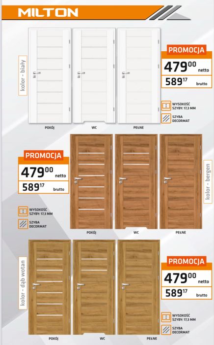 drzwi wewnętrzne  pokojowe łazienkowe ramowe