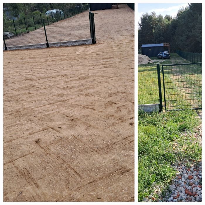 Usługi ogrodnicze glebogryzarką separacyjną, wertykulacja, trawnik