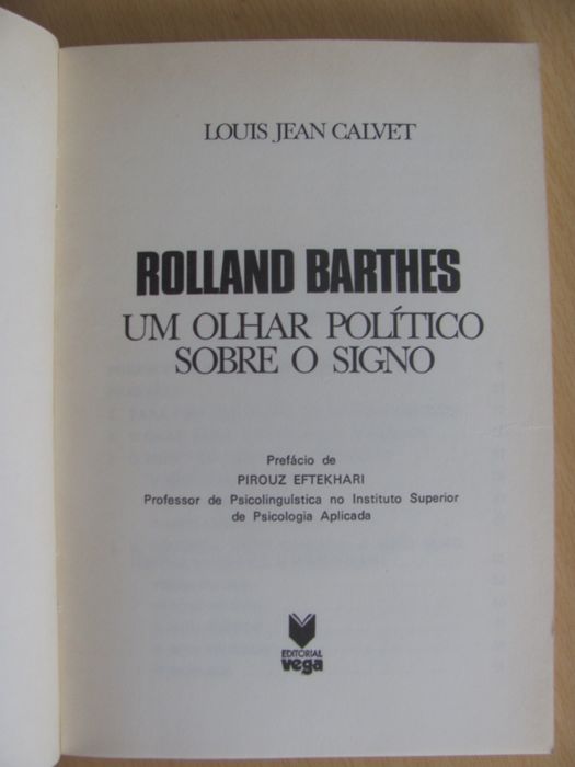 Roland Barthes, um olhar político sobre o signo