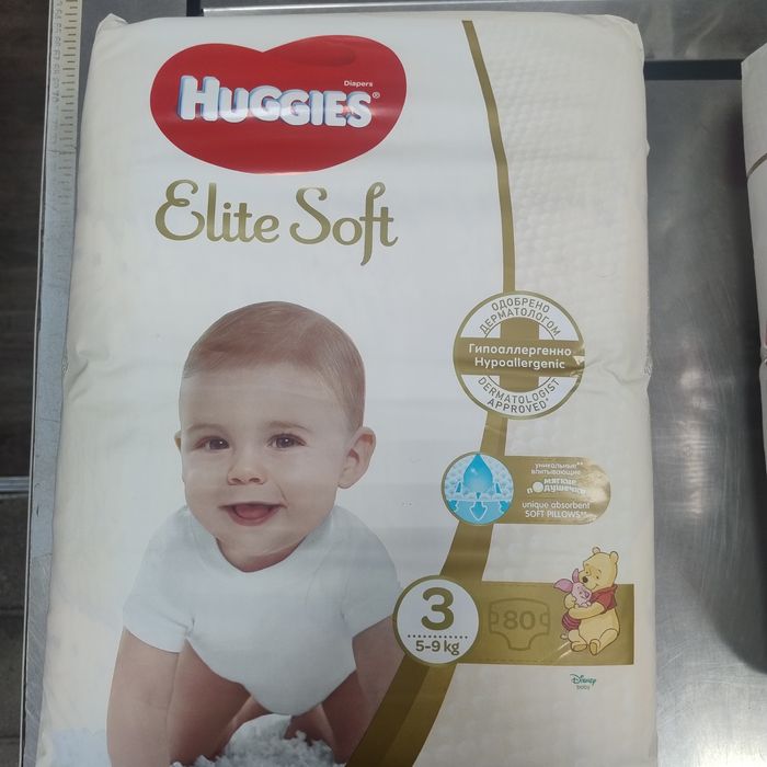 Підгузники Huggies elite soft 3 80 шт.