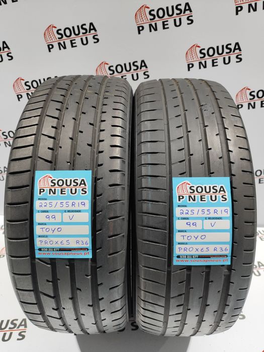 2 pneus semi novos 225-55R19 Toyo - Oferta dos Portes