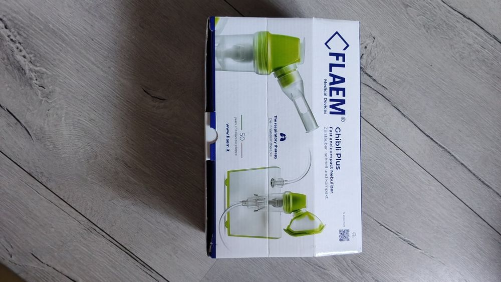 Nowy inhalator FLAEM Ghibli Plus + akcesoria | Nebulizator kompresorowy