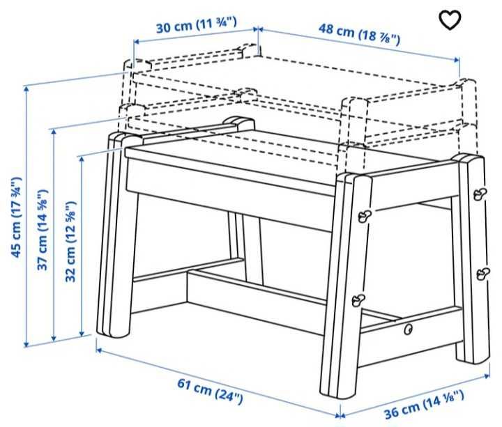 Secretária + banco p/criança IKEA