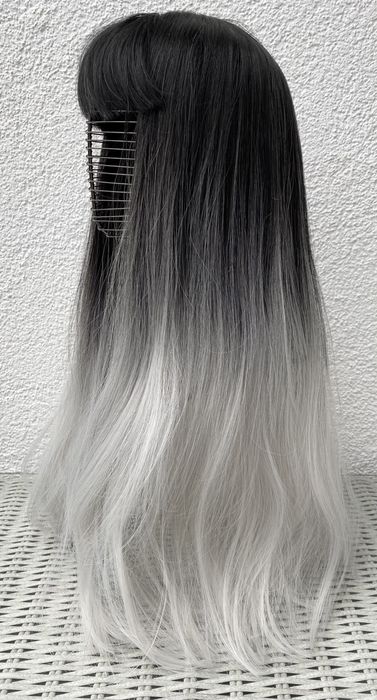 Premium Ultra włosy doczepiane, peruka, czarny / popiel / ombre 364.